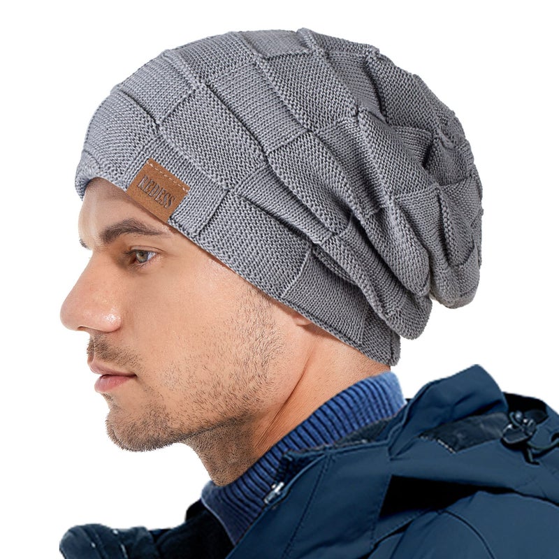 REDESS Beanie Hat for Men and Women Winter Warm Hats Knit Slouchy Thick Skull Cap - Image 5